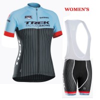 2016 Trek Damen Fahrradbekleidung Satz Fahrradtrikot Kurzarm Trikot und Kurz Trägerhose
