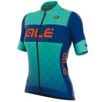 2017 Damen Ale R-EV1 Rumbles Radtrikot Kurzarm Light Blau