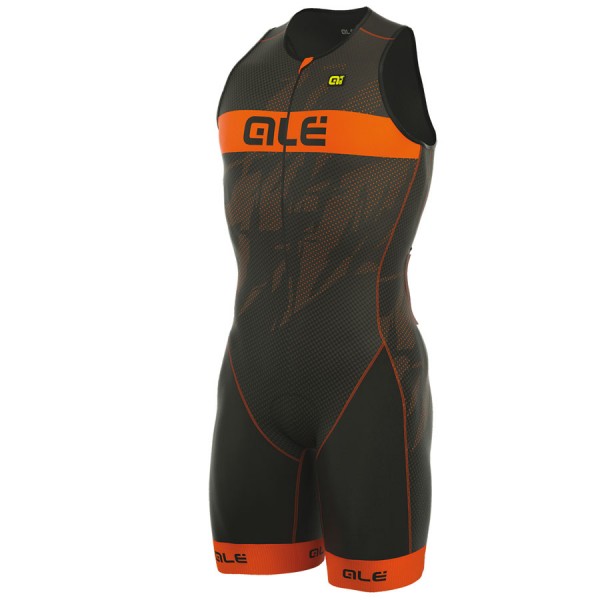 2017 Body Ale Tri Record Zip Front-Orange Fluo