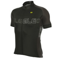 2017 Ale Excel Basic Radtrikot Kurzarm Schwarz Grau