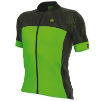 2017 Ale Formula 1.0 Ultimate Radtrikot Kurzarm Schwarz Grün Fluo