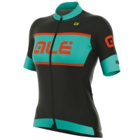 2017 Damen Ale R-EV1 Master Radtrikot Kurzarm Schwarz Light Blau