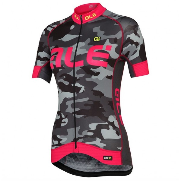 2017 Damen Ale Graphics PRR Camo Schwarz-Rose Radtrikot Kurzarm 2017 Damen Ale Graphics PRR Camo Schwarz-Rose Radtrikot Kurzarm