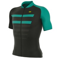 2017 Ale PRR 2.0 Piuma Radtrikot Kurzarm Schwarz Light Blau