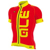 2017 Ale Graphics PRR Arcobaleno Radtrikot Kurzarm Rot