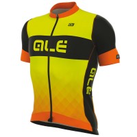 2017 Ale R-EV1 Rumbles Radtrikot Kurzarm Orange Gelb Fluo