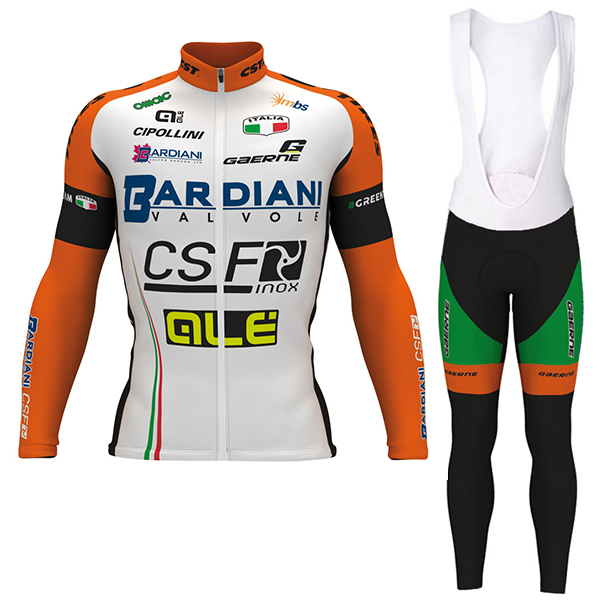 BARDIANI CSF 2017 Fahrradbekleidung Satz Radtrikot Langarm+Lang Trägerhose