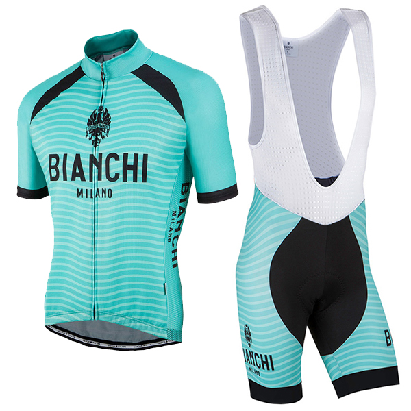 Bianchi Milano 2017 Fahrradbekleidung Satz Radtrikot Kurzarm+Kurz Trägerhose A1 Bianchi Milano 2017 Fahrradbekleidung Satz Radtrikot Kurzarm+Kurz Trägerhose A1