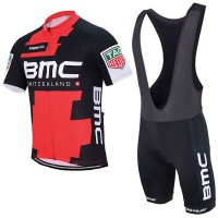 Bmc Racing Team 2017 Fahrradbekleidung Satz Radtrikot Kurzarm+Kurz Trägerhose Schwarz