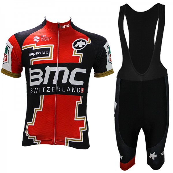 2017 BMC Racing Fahrradbekleidung Satz Radtrikot Kurzarm+Kurz Trägerhose