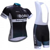 BORA Hansgrohe 2017 Fahrradbekleidung Satz Radtrikot Kurzarm+Kurz Trägerhose