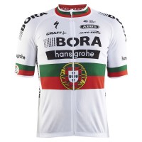 BORA Hansgrohe Pro Team 2017 Champion Portugais Radtrikot Kurzarm