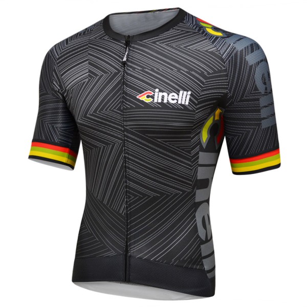 CINELLI ITALO 79 AERO Radtrikot Kurzarm Schwarz