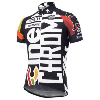 Pro 2017 Cinelli Chrome Schwarz Radtrikot Kurzarm