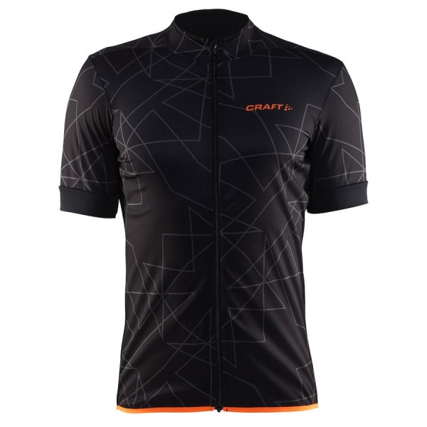 Craft Reel Graphic Axeon 2017 Radtrikot Kurzarm Schwarz Orange
