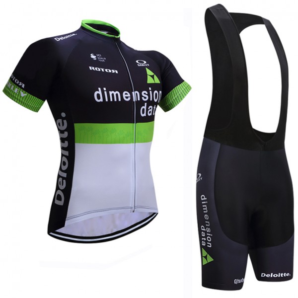 2017 DIMENSION DATA Fahrradbekleidung Satz Radtrikot Kurzarm+Kurz Trägerhose