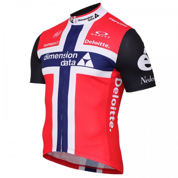 DIMENSION DATA 2017 Norwegian Champion Radtrikot Kurzarm