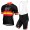 ETIXX-QUICK STEP 2017 Schwarz Rot Gelb Fahrradbekleidung Satz Radtrikot Kurzarm+Kurz Trägerhose