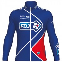 FDJ Pro 2017 Blau Radtrikot Langarm