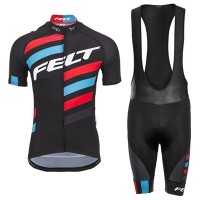 2017 Felt Fahrradbekleidung Satz Radtrikot Kurzarm+Kurz Trägerhose Schwarz