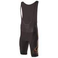 2017 Team FOX Homme Schwarz Gold Kurz Trägerhose