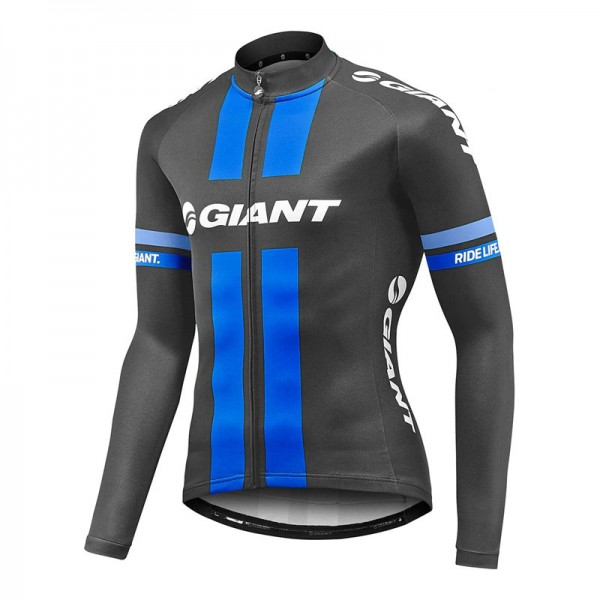 2017 Giant Blau Radtrikot Langarm