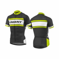 2017 Giant Gelb Schwarz Radtrikot Kurzarm