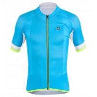 2017 Giordana Silber Line Blau Radtrikot Kurzarm