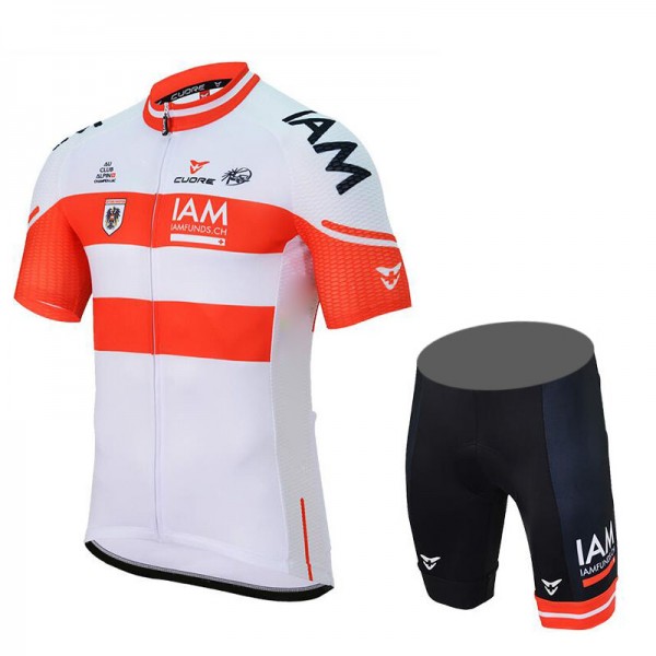 IAM 2017 Austrian Champion Fahrradbekleidung Satz Radtrikot Kurzarm+Kurz Radhose
