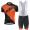 2017 KTM Fahrradbekleidung Satz Radtrikot Kurzarm+Kurz Trägerhose orange Schwarz
