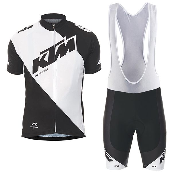 2017 KTM Fahrradbekleidung Satz Radtrikot Kurzarm+Kurz Trägerhose Weiß Schwarz 2017 KTM Fahrradbekleidung Satz Radtrikot Kurzarm+Kurz Trägerhose Weiß Schwarz