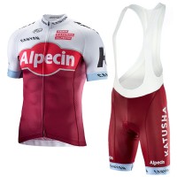 KATUSHA Alpecin Pro 2017 Fahrradbekleidung Satz Radtrikot Kurzarm+Kurz Trägerhose