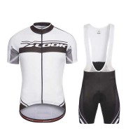 Look 2017 Weiß Fahrradbekleidung Satz Radtrikot Kurzarm+Kurz Trägerhose
