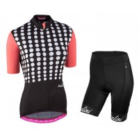 2017 Nalini PRO Optical Damen Schwarz Fahrradbekleidung Satz Radtrikot Kurzarm+Kurz Trägerhose