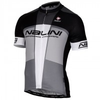 2017 Nalini PRO Artico Schwarz-Gris Radtrikot Kurzarm