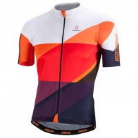 2017 Nalini PRO Campione Weiß-Orange Radtrikot Kurzarm
