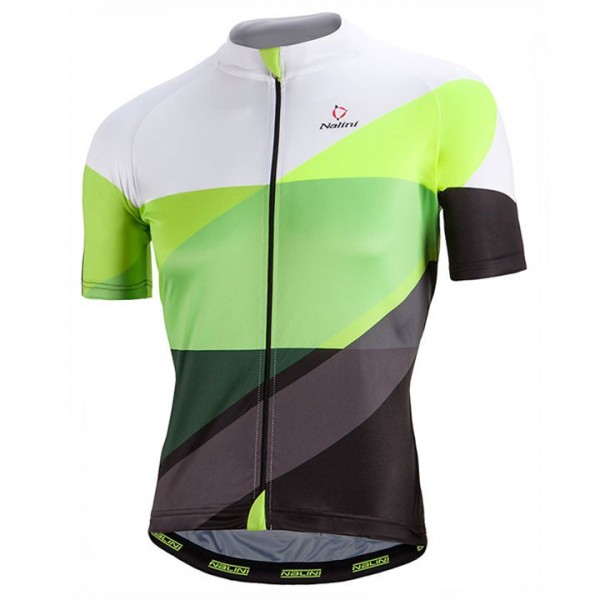2017 Nalini PRO Campione Weiß-Vert Radtrikot Kurzarm