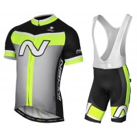 2017 Nalini PRO Navision Schwarz-Vert Fahrradbekleidung Satz Radtrikot Kurzarm+Kurz Trägerhose