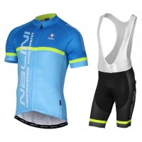 2017 Nalini PRO Brivio Blau Fahrradbekleidung Satz Radtrikot Kurzarm+Kurz Trägerhose