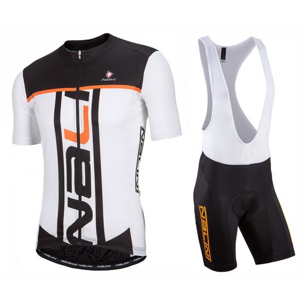 2017 Nalini PRO Speed Weiß Fahrradbekleidung Satz Radtrikot Kurzarm+Kurz Trägerhose
