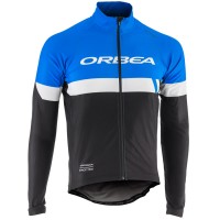 2017 Orbea Club PV17 Radtrikot Langarm Schwarz Weiß Blau