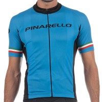 2017 Pinarello Strada Radtrikot Kurzarm-Sky Blau Italia