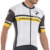 2017 Pinarello 12th Tour de France Radtrikot Kurzarm-Weiß Schwarz