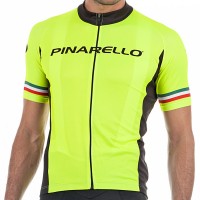 2017 Pinarello Strada Radtrikot Kurzarm-Gelb Italie