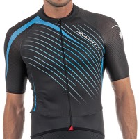 2017 Pinarello Tour Radtrikot Kurzarm-Schwarz Sky Blau