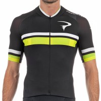 2017 Pinarello Corsa Radtrikot Kurzarm-Schwarz Gelb