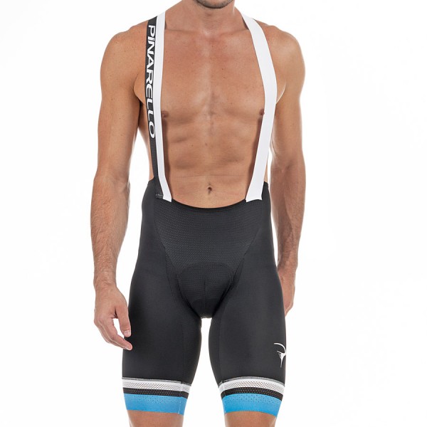 2017 Pinarello Corsa Kurz Trägerhose-Schwarz Sky Blau