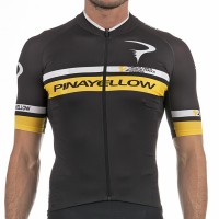 2017 Pinarello 12th Tour de France Radtrikot Kurzarm-Schwarz Gelb