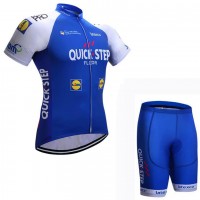 2017 Quick Step Floors Fahrradbekleidung Satz Radtrikot Kurzarm+Kurz Radhose