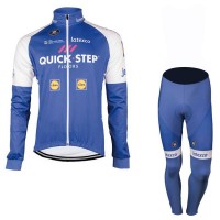 Quick Step Floors 2017 Pro Fahrradbekleidung Satz Radtrikot Langarm+Lang Radhose